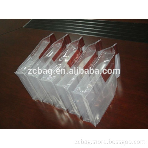 500g moistureproof plastic printing colorful quad side seal gusset boxpouch flat square bottom standup lock snack packaging bags